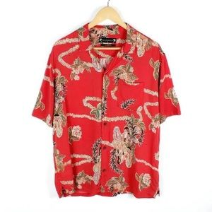 NWT AllSaints Red Hawaiian Shirt (S)